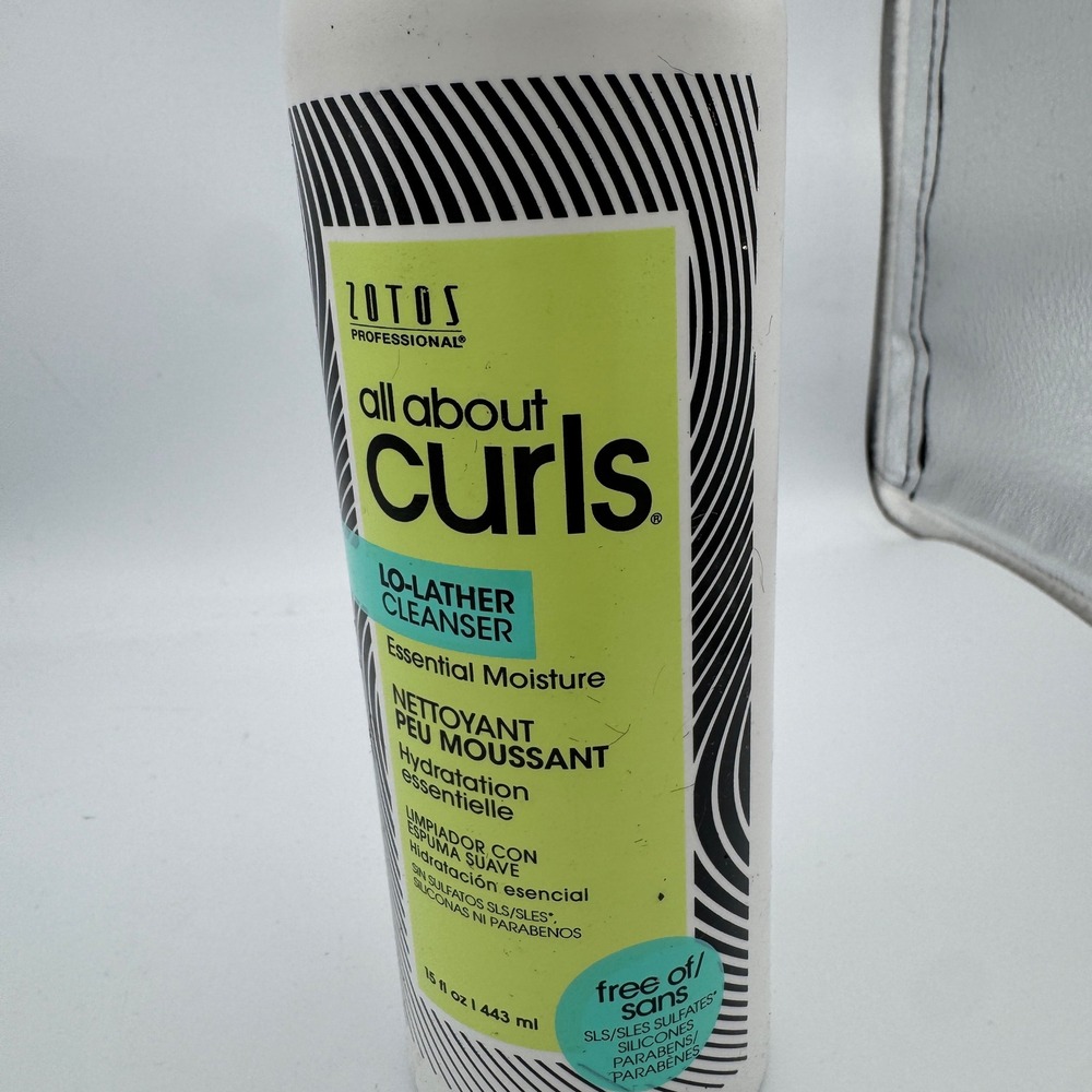 Zotos Professional All About Curls‎ Lo-Lather Cleanser 15oz Essential Moisture